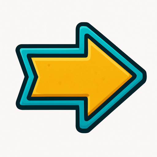 arrow.
In-Game asset.  2d.  High contrast.  No shadows