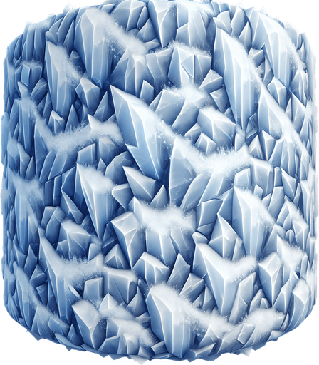 sharp taller snow & ice, light, HD, blur,
Single Game Texture. In-Game asset. 2d. Blank background. High contrast. No shadows.