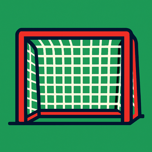 top football goal.
In-Game asset.  2d.  High contrast.  No shadows