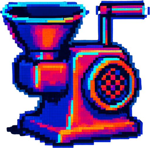 A meat grinder.