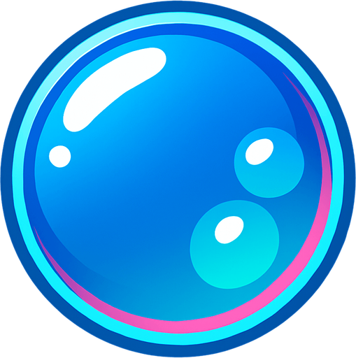 Bubble.
In-Game asset.  2d.  High contrast.  No shadows