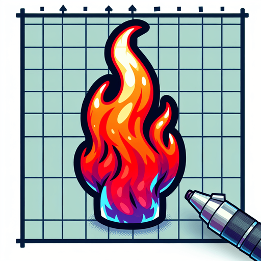 A small vertical flame. Cartoon.
Single Game Texture.  In-Game asset.  2d.  Blank background.  High contrast.  No shadows