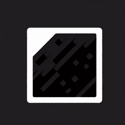 Black square with white outline.
Single Game Texture. In-Game asset. 2d. Blank background. High contrast. No shadows.