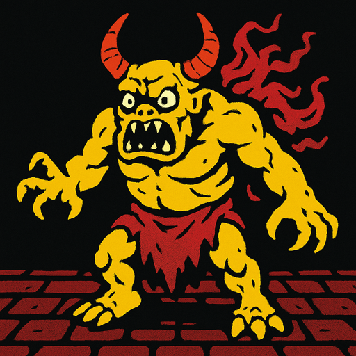 2d dungeon crawler boss.
In-Game asset.  2d.  High contrast.  No shadows