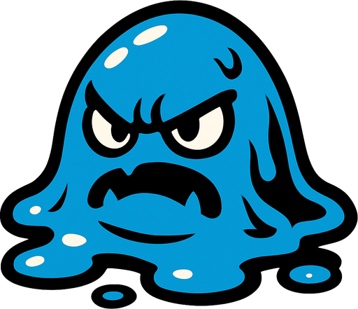 get an enemy in the form of slime.
In-Game asset.  2d.  High contrast.  No shadows