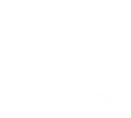 Pack of star of 5. white color.
In-Game asset.  2d.  High contrast.  No shadows