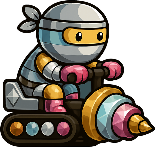 Same ninja character, with pack of colors silver,gold,diamond,pink crystal