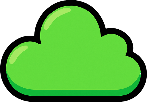 cloud green.
In-Game asset.  2d.  High contrast.  No shadows
