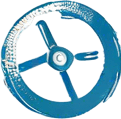 red circular valve