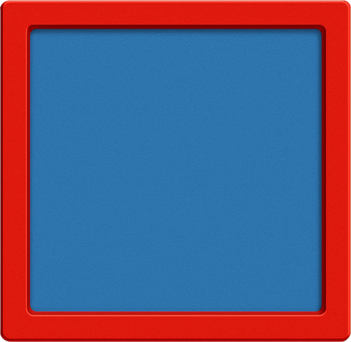 Cuadro rojo con azul para seleccionar algo.
In-Game asset.  No shadows