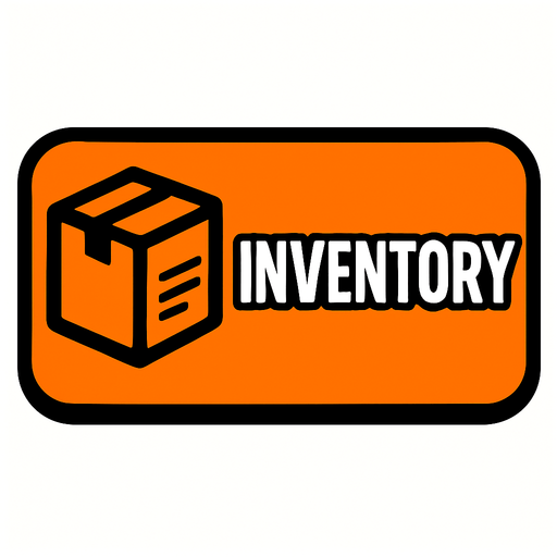 inventory button.
In-Game asset.  2d.  High contrast.  No shadows
