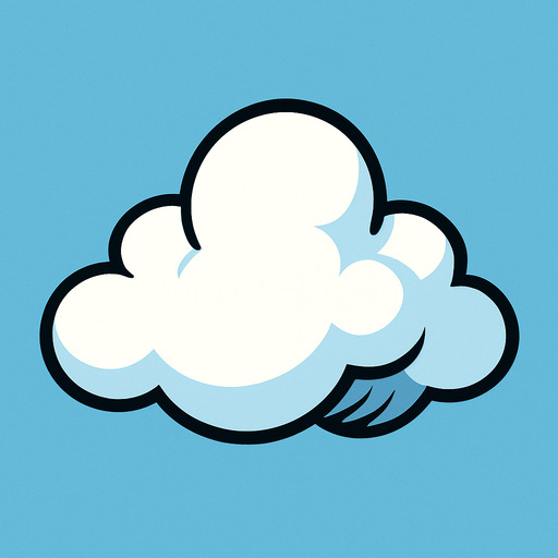 haz una nube individual.
In-Game asset.  2d.  High contrast.  No shadows