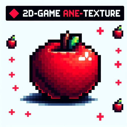 red apple.
Single Game Texture. In-Game asset. 2d. Blank background. High contrast. No shadows.