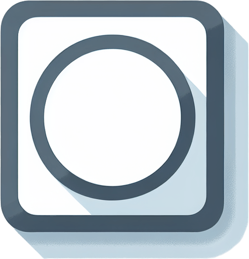 Single white square. Round corners. Vector. Simple details. Flat shaded. No shadows. No outlines.