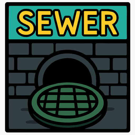 among us sewerEntrance.
In-Game asset.  2d.  High contrast.  No shadows