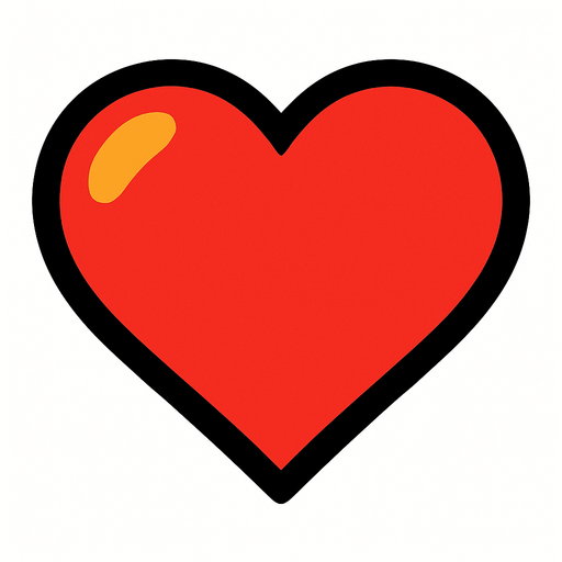 heart.
In-Game asset.  2d.  High contrast.  No shadows