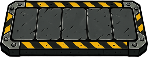 metal platform.
In-Game asset.  2d.  High contrast.  No shadows