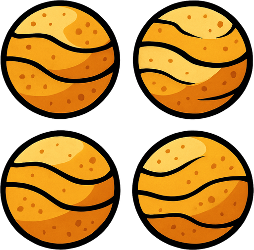 Pack of sand shots.sphere.
In-Game asset.  2d.  High contrast.  No shadows