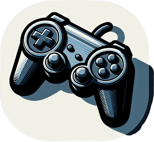 An upclose view of a joystick from above showing detail..
Single Game Texture. In-Game asset. 2d. Blank background. High contrast. No shadows.