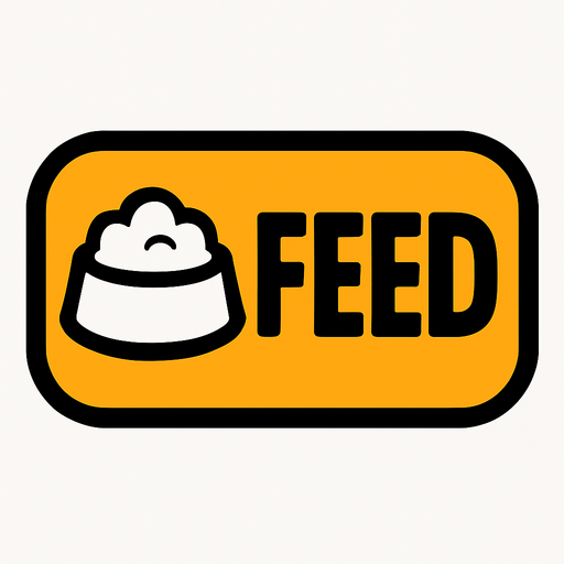feed boutton.
In-Game asset.  2d.  High contrast.  No shadows