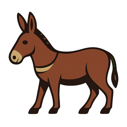 change burden donkey into donkey and convert background to transparent