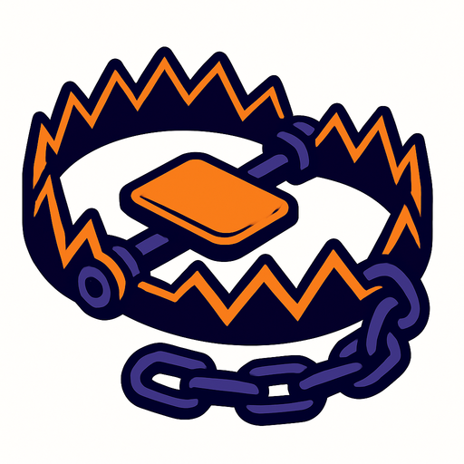 trap.
In-Game asset.  2d.  High contrast.  No shadows