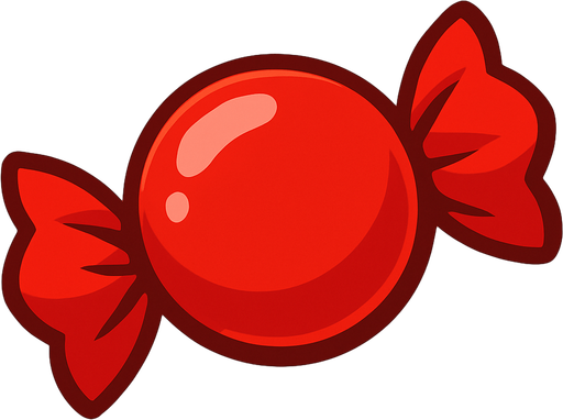 candy_red.
In-Game asset.  2d.  High contrast.  No shadows