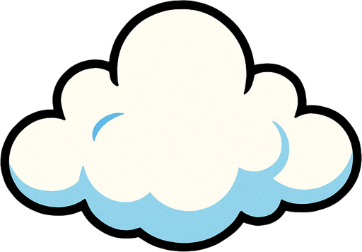 cloud 2d.
In-Game asset.  2d.  High contrast.  No shadows