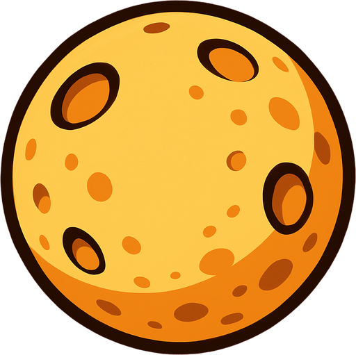 moon.
In-Game asset.  2d.  High contrast.  No shadows