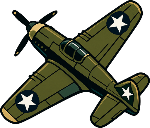 War plane.
In-Game asset.  2d.  High contrast.  No shadows