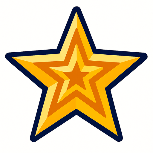 Estrella.
In-Game asset.  2d.  High contrast.  No shadows