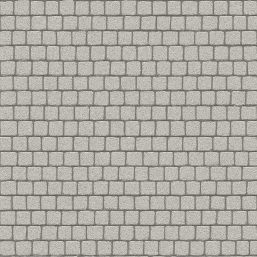 2d, top view, very light grey, very very very small tiled (at least 1000 tiles), cobblestone road texture