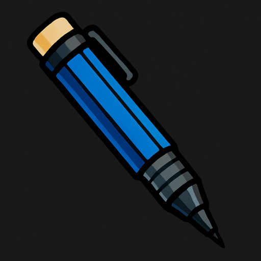mechanical pencil.
In-Game asset.  2d.  High contrast.  No shadows