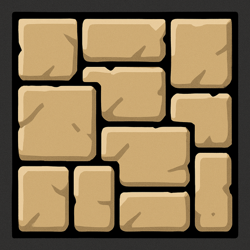 Düz sade kare duvar.
In-Game asset.  2d.  High contrast.  No shadows