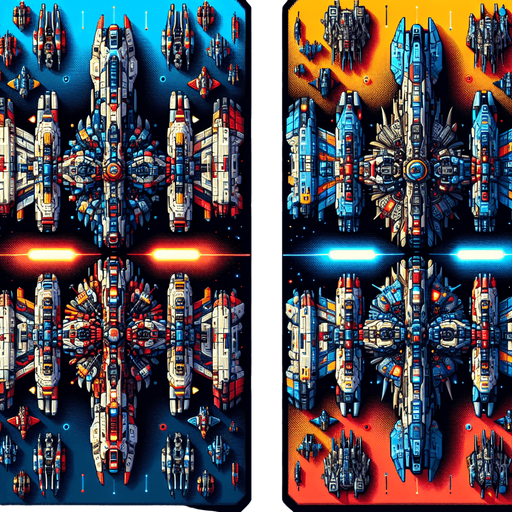 full color fron alien spaceship pack enemiy spacechip pack, frontal view.
vibrant colors Single Game Texture. In-Game asset. 2d. Blank background. High contrast. No shadows. 100px x 50px vertical