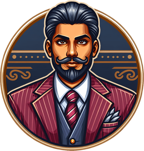 He is a business man and he is very rich and humble.
Single Game Texture. In-Game asset. 2d. Blank background. High contrast. No shadows.