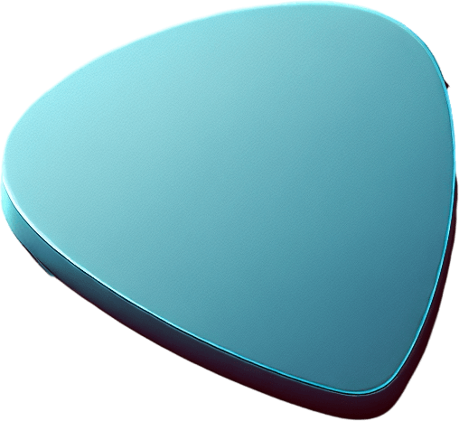 Guitar pick.
Single Game Texture.  In-Game asset.  2d.  Blank background.  High contrast.  No shadows