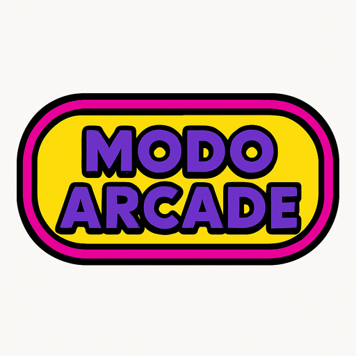 MODO ARCADE, boton de seleccion de modo de juego.
In-Game asset.  2d.  High contrast.  No shadows