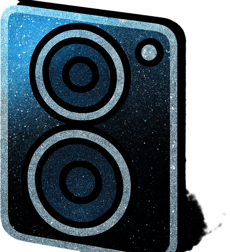 in colors electric sky blue gradient to black, with silver glitter