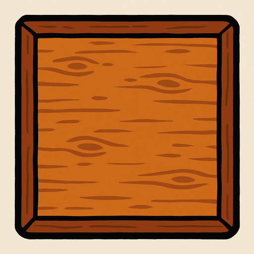 mesa vista desde arriba.
In-Game asset.  2d.  High contrast.  No shadows