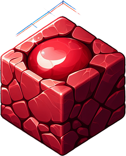 red marble.
Single Game Texture. In-Game asset. 2d. Blank background. High contrast. No shadows.