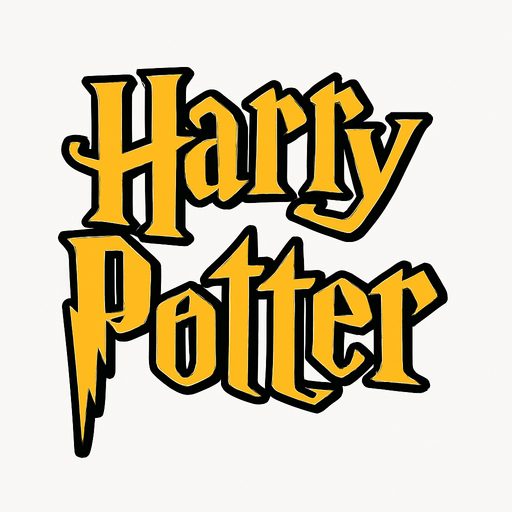 harry potter logo.
In-Game asset.  2d.  High contrast.  No shadows