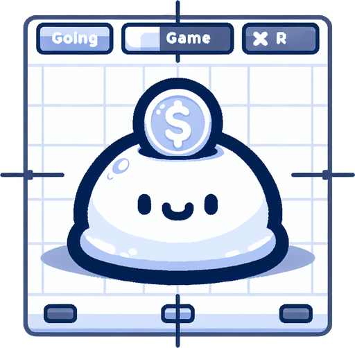 Un slime blanco con una moneda brillante en la frente RPG con estilo suave y simple.
Single Game Texture.  In-Game asset.  2d.  Blank background.  High contrast.  No shadows