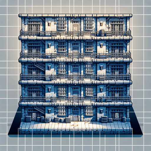 make a prison
Single Game Texture. In-Game asset. 2d. Blank background. High contrast. No shadows.