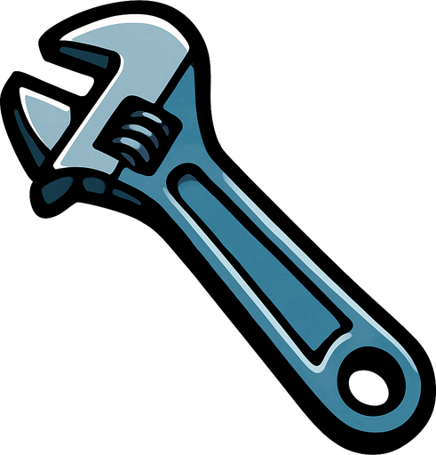 LLAVE INGLESA.
In-Game asset.  2d.  High contrast.  No shadows