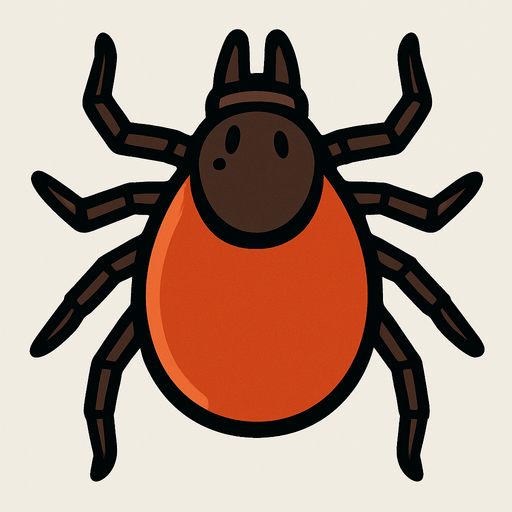 Tick bug.
In-Game asset.  2d.  High contrast.  No shadows