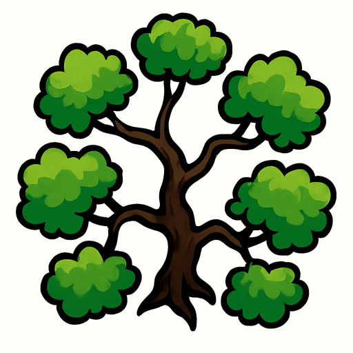 tree Sway Branch top view.
In-Game asset.  2d.  High contrast.  No shadows