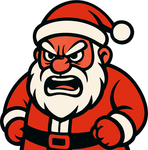 Santa angry
In-Game asset.  2d.  High contrast.  No shadows