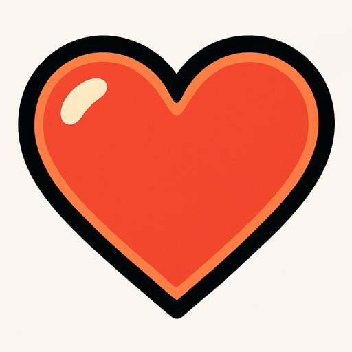 kalp.
In-Game asset.  2d.  High contrast.  No shadows