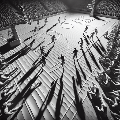 Basketball.
Single Game Texture. In-Game asset. 3D. Full background. High contrast. 
Yes shadows.